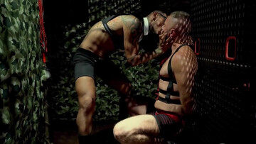 Dark sex in maledom perversions with two fine men