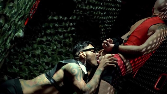 Dark sex in maledom perversions with two fine men