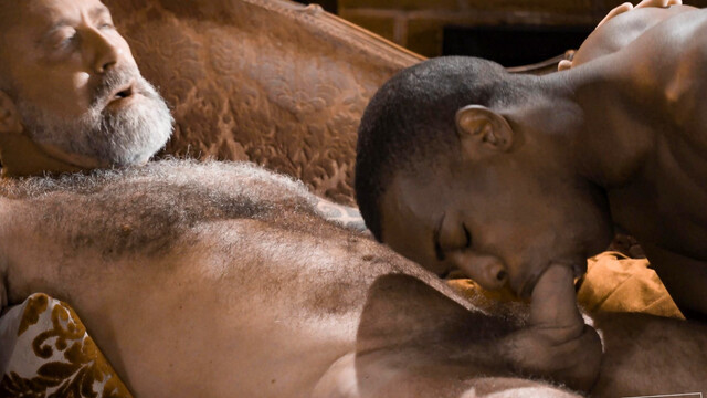 Black lover gives warm head ahead of getting ass drilled big time