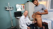 Bald doctor loves what he sees from the exotic patient
