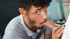 Bald doctor loves what he sees from the exotic patient