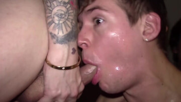 Curly-haired teen sucking and getting totally dominated