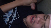 Latino getting facefucked in a session with many men