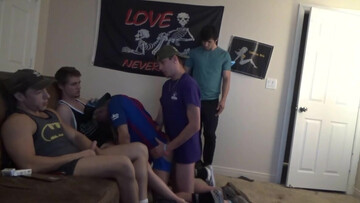 Football fans skip the game and start doing something kinky