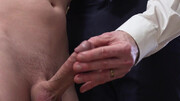 Twink lets horny doctor penetrate his ass in a merciless gay play