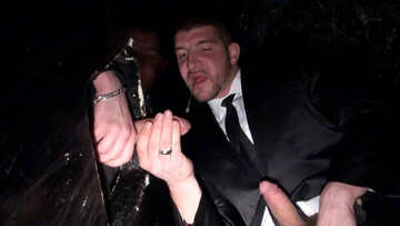 Glory hole anal gay fetishes with Jeff Stronger and Phyzer