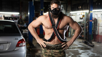 Black hunk endures merciless white inches in restless role play