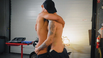 Sharing the love for motorbikes and deep anal banging