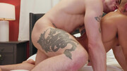 Tanned dude is bending over to get banged by a rich stud