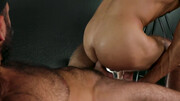 Horny men are fucking on top of something after a workout