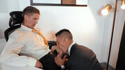Hunky boyfriends take a break and start  having sex