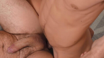 Kitchen fucking for a nerd and his big booty boyfriend