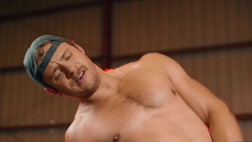 Wearing a cock-cage while having sex with toys and a big dick