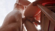 Muscular lifeguards play by the pool in irresisitible kinks