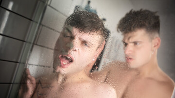 DILF fucks stepson in rough manners and lets him swallow the jizz