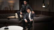 Romantic couch sex with classy Dante Colle and Paul Canon