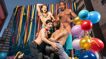 Black stallion ass fucks his white bitch in crazy positions