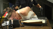 Blonde male gets ass fucked by the cop during interogatory