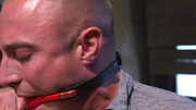 Muscular DILF gets roughly dominated in series bondage fetishes