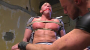 Muscular DILF gets roughly dominated in series bondage fetishes