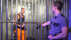 Restrained male slave is ready to receive his dirty sexual punishment