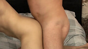 Muscular male doggy style fucks his mate and comes on his cock
