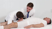 Stepfather dearest gets a religious double blowjob