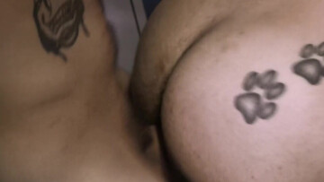 Strong romance at the shower for two horny men with big muscles