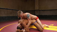 Blonde sucking dick and pounding the guy