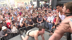 Sex party with a couple of dominant and submissive lads