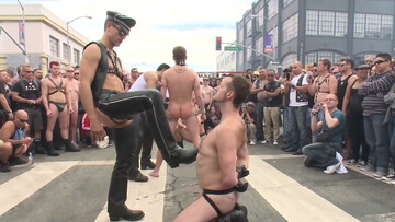 Sex party with a couple of dominant and submissive lads