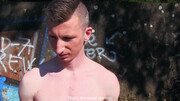 The Czech hunter is playing with a guy's erect penis