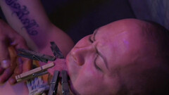 Male slut gets treated the hard way in merciless bondage kinks