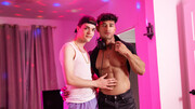 Twink tries the DJ's cock in both holes and gets intimate in surreal perversions