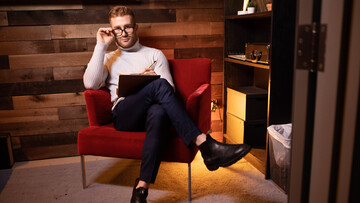 The therapy goes just as expected when this guy starts  stripping