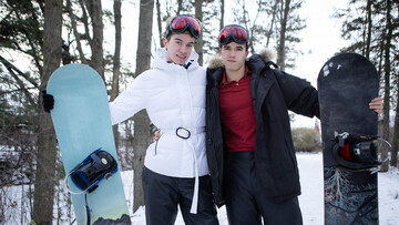 Skinny boy and his stepbrother share remarkable home romance