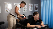DILF stretches young man's ass in restless gay duo