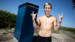 Steamy lads play dirty gay games in glory hole fetishes