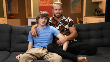 DILF fucks best friend's stepson in merciless homemade gay kinks