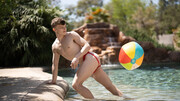 Twink enjoys outdoor porn with an older male in surreal positions