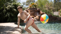 Twink enjoys outdoor porn with an older male in surreal positions