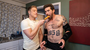 Inked male fucks ass harder than ever after a very naughty foreplay