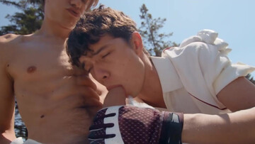 Young lads stop their cricket game to fuck in the ass