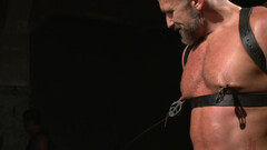 Bearded DILF with a nice cock is getting toyed with