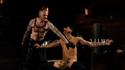 Wild men are testing things out inside of a dungeon