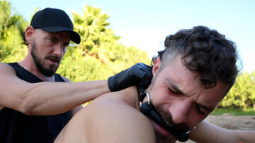 Kinky man ties up a lad and uses him for his fantasies