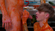 Twink wants to get covered in flour and get fucked