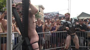 Folsom Street Fair domination with a public slut