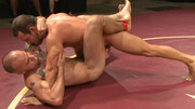 Muscular amateur men share energized anal wrestling kinks