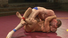 Muscular anal romance with amateur wrestlers with big dicks